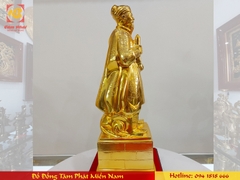 Tượng Đức Thánh Trần bằng đồng mạ vàng cao 50cm