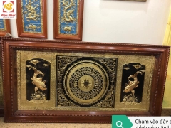 Tranh trống đồng treo tường phong thủy - Cửa hàng đồ đồng giá sản xuất