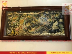 Tranh Vinh Hoa Phú Quý bằng đồng khảm ngũ sắc tuyệt đẹp