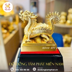 Ấn rồng sắc mệnh Chi Bảo mạ vàng 24k