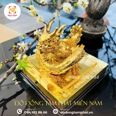 Ấn rồng sắc mệnh Chi Bảo mạ vàng 24k