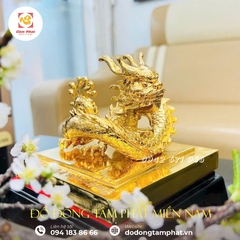 Ấn rồng sắc mệnh Chi Bảo mạ vàng 24k