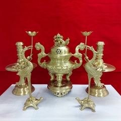 Bộ lư đồng tam sự 40cm