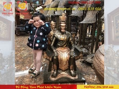 Các mẫu tượng đồng Quốc tổ Lạc Long Quân và Âu Cơ