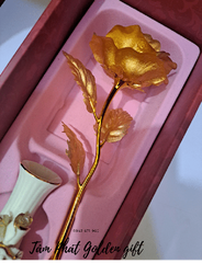 Hoa hồng mạ vàng 24k - Quà tặng phái đẹp