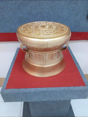 Quả trống đồng Đông Sơn vân chìm, đường kính 50cm