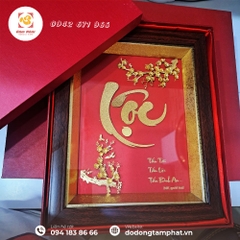 Tranh chữ Lộc mạ vàng - Quà tặng ý nghĩa gởi gắm vạn điều may