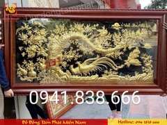 Tranh Vinh Hoa Phú Qúy dát vàng 9999 kích thước 1m70x0.9m