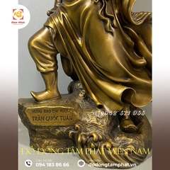 Tượng Trần Hưng Đạo bằng đồng cao 42