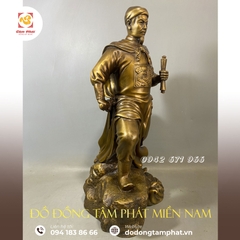 Tượng Trần Hưng Đạo bằng đồng cao 42