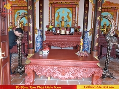Hạc thờ khảm tam khí cỡ lớn