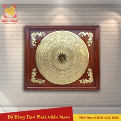 Mặt trống đồng vàng thúc nổi thủ công