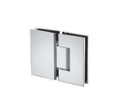 Bản lề kính - kính, 180 độ, chrome bóng, kính 8-12mm