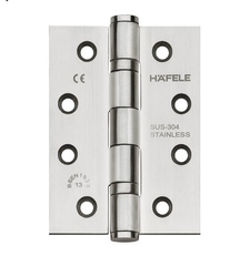 Bản lề 2 vòng bi, inox mờ - KT: 102x76x3mm, chống cháy - Hafele