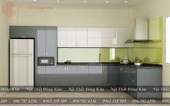 Tủ Bếp Cánh Kính Cường Lực Cao Cấp 011