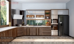 Tủ bếp gỗ óc chó 09