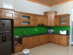 Tủ bếp gỗ sồi Nga TBSN 04