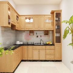 Tủ bếp gỗ sồi Nga TBSN 015