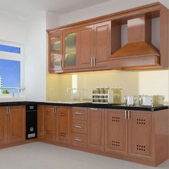 Tủ bếp gỗ xoan đào Hoàng Anh Gia Lai TBXD01
