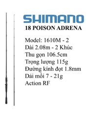 Cần Lure | 18 Poison Adrena