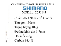 Cần Lure 18 WORLD SHAULA