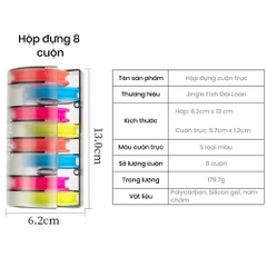 Hộp Đựng Trục Câu Đài Nhựa 8 Cái PC Jingle Fish