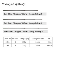 Cán Vợt Săn Hàng Carbon Linnhue