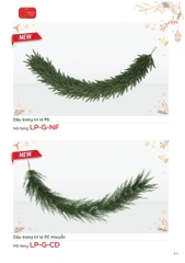 Dây trang trí lá pe nhuyễn - 180cm