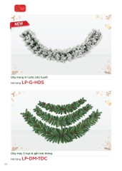 Dây mây 3 loại lá gắn trái thông  - 210cm (trang 65)