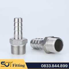 Đầu Nối Ren Ngoài 1 Đầu Đuôi Chuột - Chất Liệu Inox 304