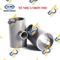 Tê Thu T Ba Đầu Nhựa PVC Trơn 21 27 34  - Thương Hiệu Nhựa Bình Minh