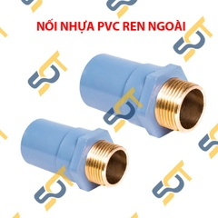 Nối Ren Ngoài Bình Minh, Đầu Nối Ren Ngoài Đồng Thau Nhựa Bình Minh 21 27