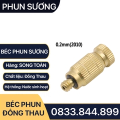 Béc Phun Sương, Đầu Phun Sương Đồng Thau Chân Ren M5 - Phun Sương Mịn số 1 2 3