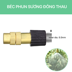 Béc Phun Sương Đồng, Béc Phun Sương Điều Chỉnh Đồng Thau Tưới Lan, Cây Cảnh