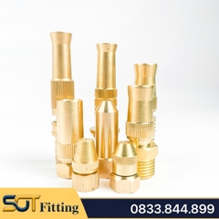 Béc Rửa Xe Tăng Áp Đuôi Nối Nhanh Đồng Thau Lắp Đặt Vệ Sinh Xe, Sàn Nhà, Tưới Cây - Điều Chỉnh Tia Nước