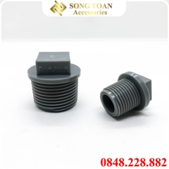 Nút Bít Ren Ngoài 21 27 34 / Đầu Bịt Nhựa PVC - Thương Hiệu Bình Minh