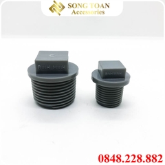 Nút Bít Ren Ngoài 21 27 34 / Đầu Bịt Nhựa PVC - Thương Hiệu Bình Minh