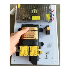 Máy Bơm Phun Sương, Máy Bơm ĐÔI Tăng Áp Phun Sương Sinleader 12V - Tặng kèm Dây Hút Lọc Mini