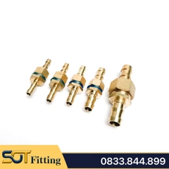 Nối Ống Đực Cái Ren Kèm Đầu Bấm Áo Thau Dây Áp Lực Cao - Đồng Thau