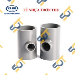 Tê Thu T Ba Đầu Nhựa PVC Trơn 21 27 34  - Thương Hiệu Nhựa Bình Minh