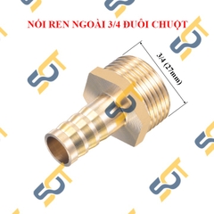 Béc Đuôi Chuột, Đầu Nối Ren Ngoài Đuôi Chuột Đồng Thau