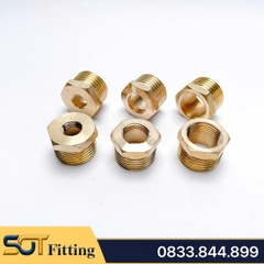 Cà Rá 21 Đồng Thau - Nối Giảm Ren Trong Ren Ngoài 21 x 17, 21 x 13, 21 x 9.6