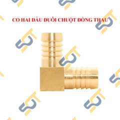 Co Đuôi Chuột, Co Nối Ống Hai Đầu Đuôi Chuột - Đồng Thau