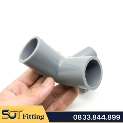 Co 90 Độ Nhựa PVC Trơn Dán 21 27 34 - Thương Hiệu Nhựa Bình Minh