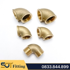 Co / Cút Đúc Khuôn Hai Đầu Ren Trong Đồng Thau - Giải Pháp Kết Nối 90 Độ Hoàn Hảo