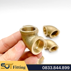 Co / Cút Đúc Khuôn Hai Đầu Ren Trong Đồng Thau - Giải Pháp Kết Nối 90 Độ Hoàn Hảo