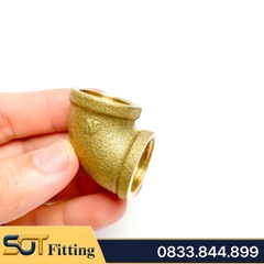 Co / Cút Đúc Khuôn Hai Đầu Ren Trong Đồng Thau - Kết Nối Cong 90 Độ