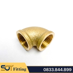 Co / Cút Đúc Khuôn Hai Đầu Ren Trong Đồng Thau - Kết Nối Cong 90 Độ