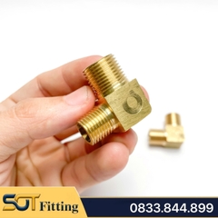 Co / Cút Ren Ngoài 9.6 13 17 21 Đồng Thau - Giải Pháp Kết Nối 90 Độ Hoàn Hảo