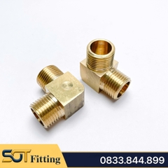Co / Cút Ren Ngoài 9.6 13 17 21 Đồng Thau - Giải Pháp Kết Nối 90 Độ Hoàn Hảo